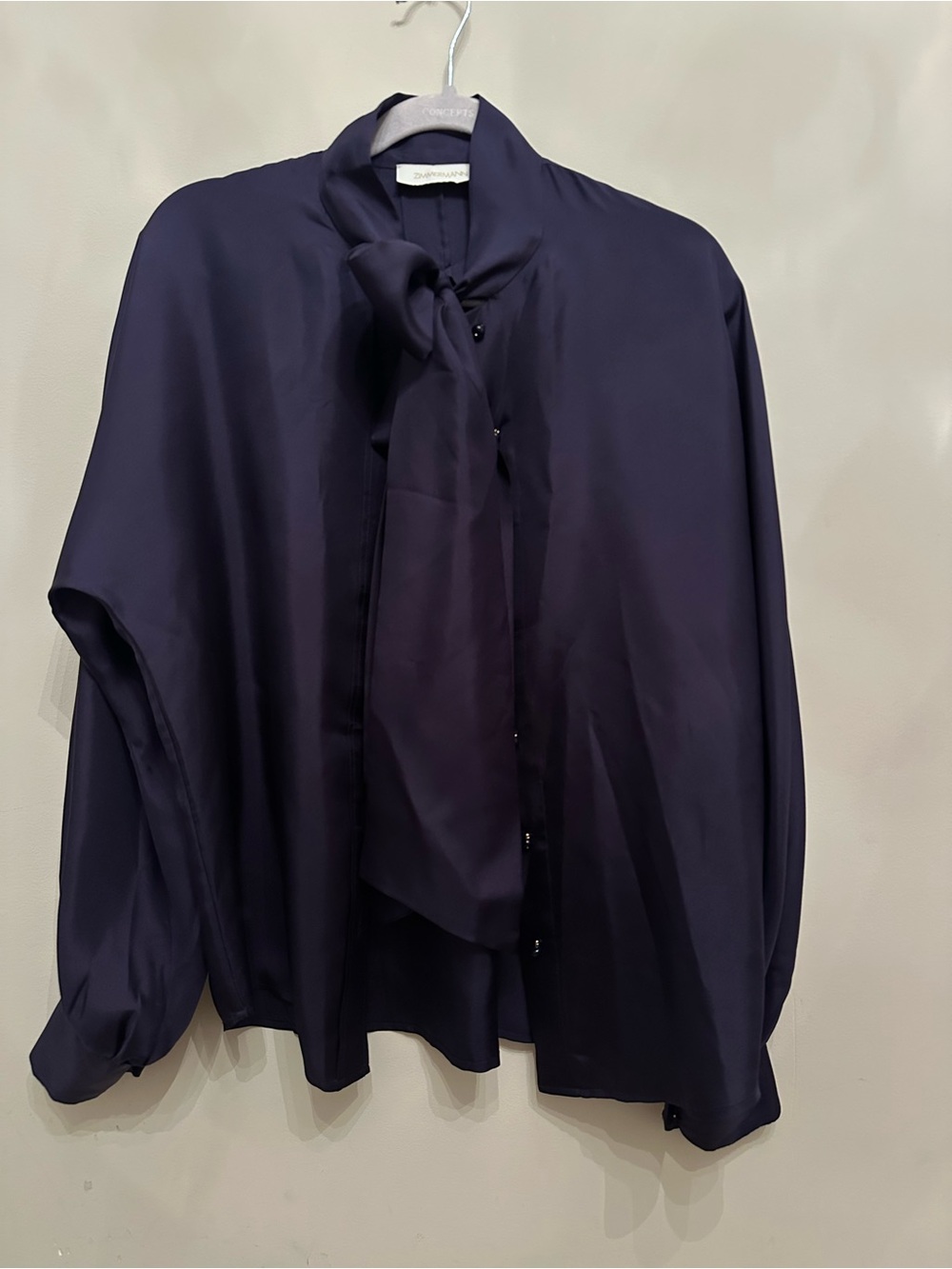 Zimmermann Tama silk navy blouse - 1 - Picture 8 of 9